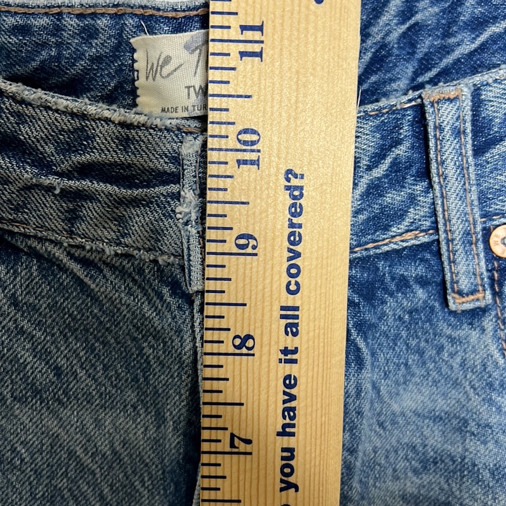 Free People We The Free Distressed Frayed Hem Ankle Jeans Sz 29 (NWOT) - Picture 8 of 10